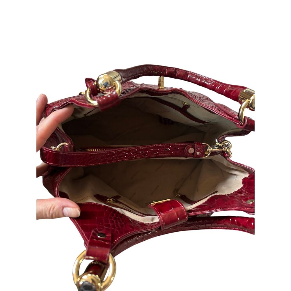 Brahmin Elisa Chianti Melbourne Red 
 Satchel – Excellent Condition - Picture 6 of 10